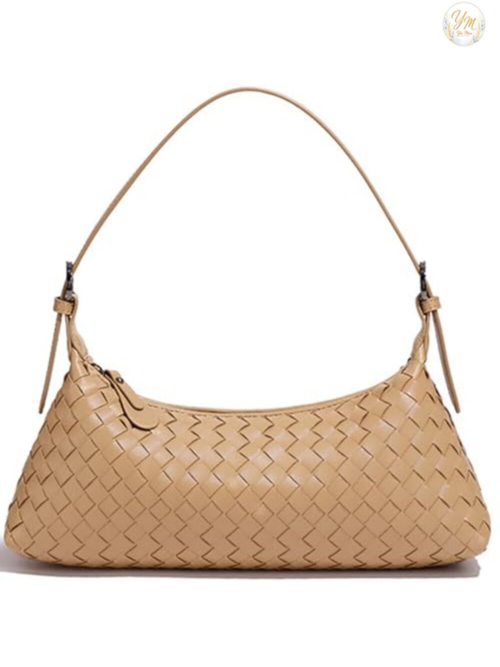 Woven Faux Leather Hobo Tote with Crossbody Strap